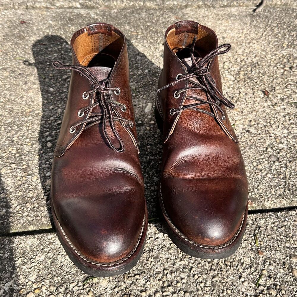 Vintage Red Wing Foreman Chukka Boots 9219 Size 10 Mens USA Patina Leather